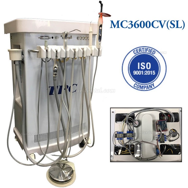TPC MC3600 Mobile Dental Delivery Unit with Built-in Oil Less Air Compressor